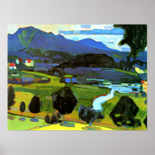 Poster Kandinsky - Vue sur le Staffelsee