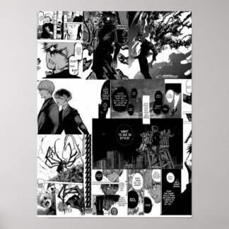 Poster Kaneki Ken Collage esthétique