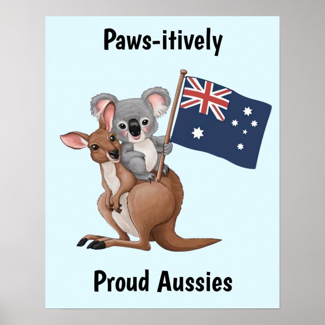 Poster Kangaroo et Koala (Devant)