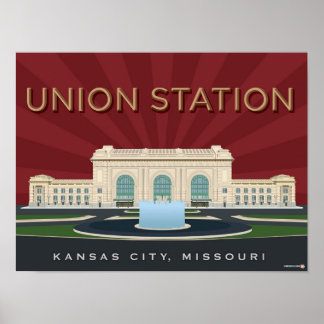 Poster Kansas City Points de repère : Union Station - 16 