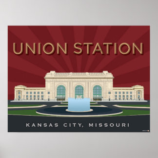 Poster Kansas City Points de repère : Union Station - 24