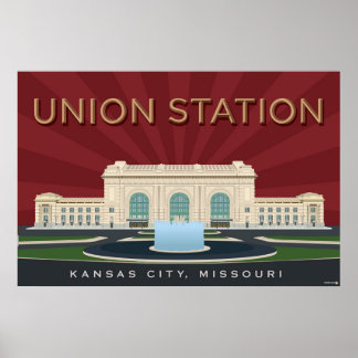 Poster Kansas City Points de repère : Union Station - 36