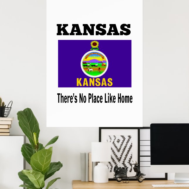 Poster Kansas, Il n'y a pas d'endroit comme chez soi, (Bureau à domicile)