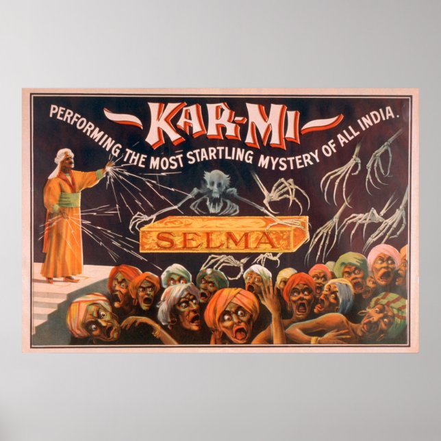 Poster Kar-mi "Le mystère le plus étonnant de toute l'Ind (Devant)