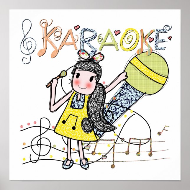 Poster Karaoke Girl (Devant)