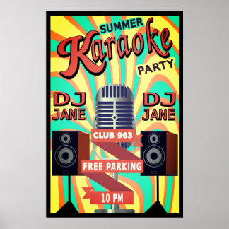 Poster Karaoke Night
