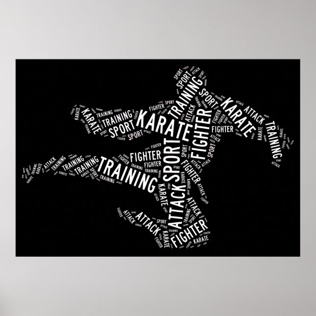 Poster Karaté (Devant)