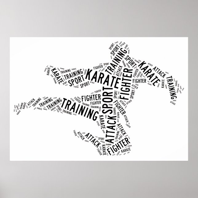 Poster Karaté (Devant)
