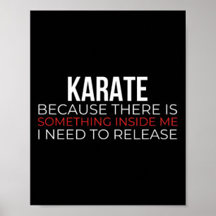 Poster Karate Arts martiaux japonais Shotokan Martial Art