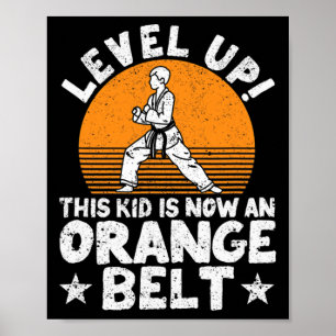 Poster Karate Arts Martiaux Niveau Plus Haut Cet Enfant E