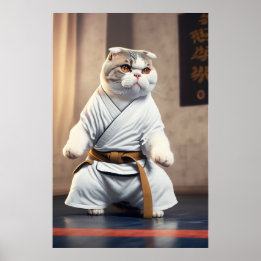 Poster Karate Cat 82