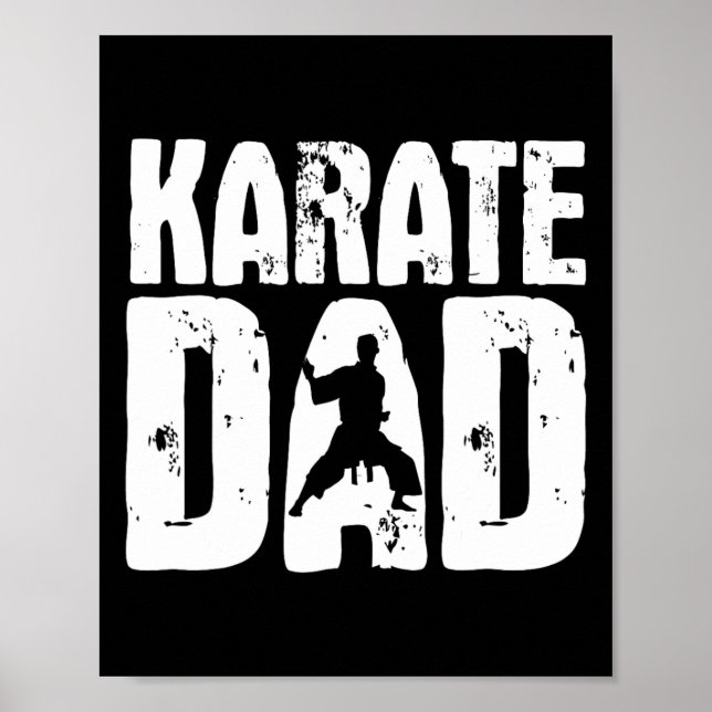 Poster Karate Dad - Martial Arts Coach Karateka Taekwondo (Devant)
