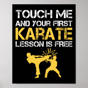 Poster Karate de ceinture noire