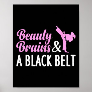 Poster Karate Drôle Pour Femmes Fille Taekwondo Arts Mart