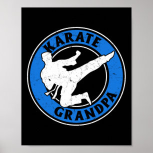 Poster Karate Grandpa Karate Lutter Grand-Père Karate Fig