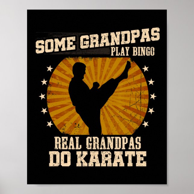 Poster Karate Grandpa Shirt - Real Grandpas Do Karate (Devant)