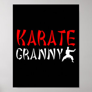 Poster Karate Granny Fière Karate Granny Grandma 1