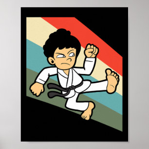 Poster Karate Judo Jujutsu Taekwondo Kickboxing Kickboxeu