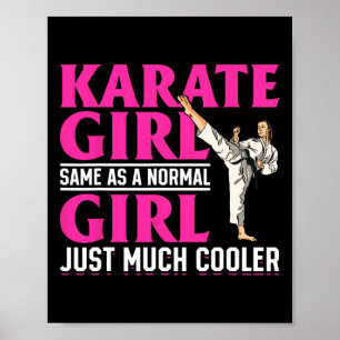 Poster Karate Karate Girl Comme une fille normale