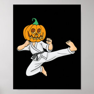 Poster Karate Lazy Costume Halloween Cool Arts Martiaux P
