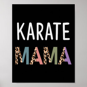 Poster Karate Mama Martial Art Women Cadeau - Funny Karat