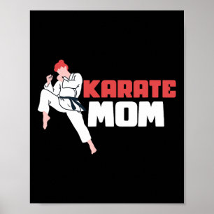Poster Karate Maman Karateka Self Defense Fighter