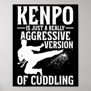 Poster Karate Martial Arts Girl Lady Kenpo School Fighter