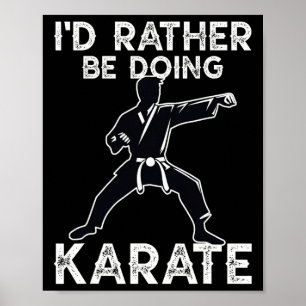 Poster Karate Martial Arts Training Funny Karate Graphism
