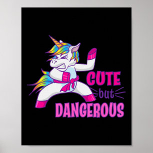Poster Karate Ninja, mignonne mais dangereuse Taekwondo K