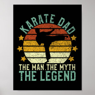 Poster Karate Papa La Légende 