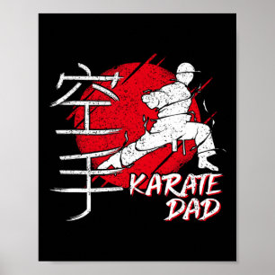 Poster Karate Papa Police Japonaise Karate Dojo Arts Mart