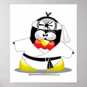 Poster Karate Penguin
