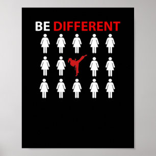 Poster Karate Peut Être Différent Cadeau Personnalisé