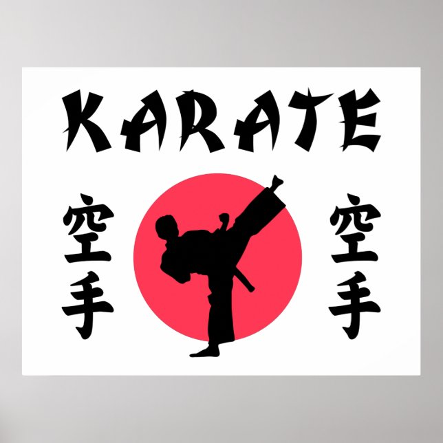 Poster Karate Rising Sun (Devant)