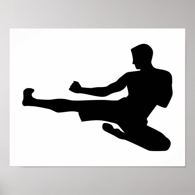 Poster Karate saut (Devant)