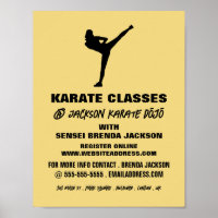 Karate Silhouette, Karate Class Publicité