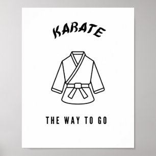 Poster Karate sur le chemin