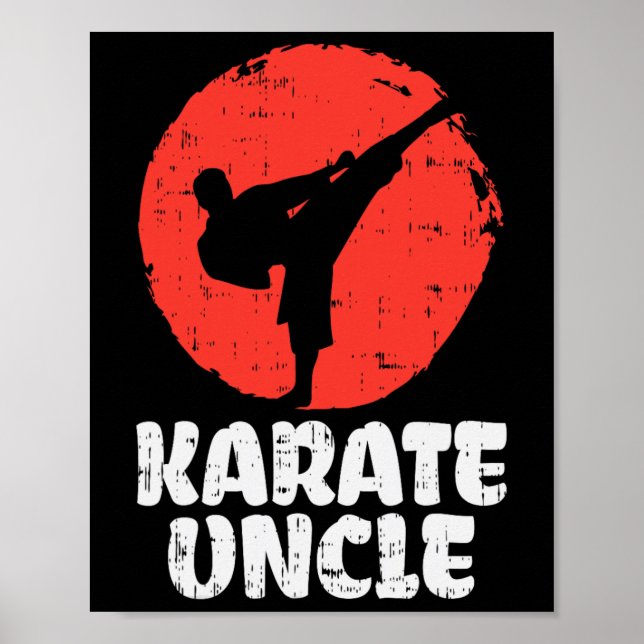 Poster Karate Uncle Fighter Japonais Martial Arts Hommes  (Devant)