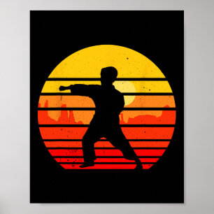 Poster Karate vintage Kids Martial Arts Fighter Retro Kar