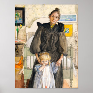 Poster Karin et Kersti, 1898 par Carl Larsson
