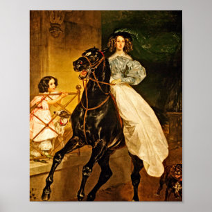 Poster Karl Bryullov - Un cavalier