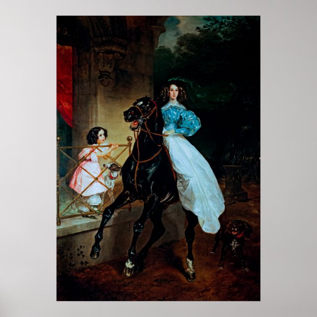 Poster Karl Bryullov : Un cavalier (Devant)