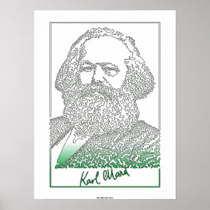 Poster Karl Marx. philosophe et économiste allemand [003]