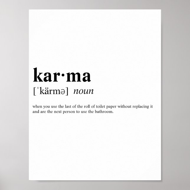 Poster Karma (Devant)
