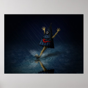 Poster Kasa Obake Le fantôme japonais des parapluies