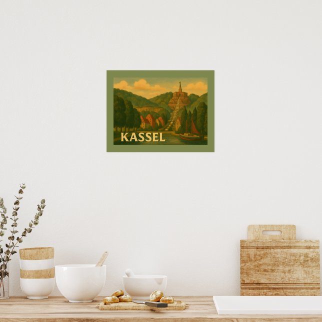 Poster Kassel Germany City Art (Cuisine)