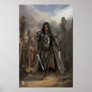 Poster KAT dans les ruines d'une ville antique