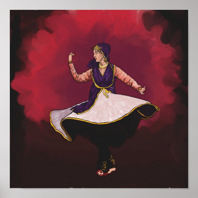 Poster Kathak Dancer - une performance solo (Devant)