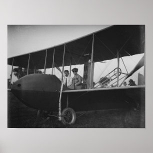Poster Katharine Wright avec Orville dans le modèle HS