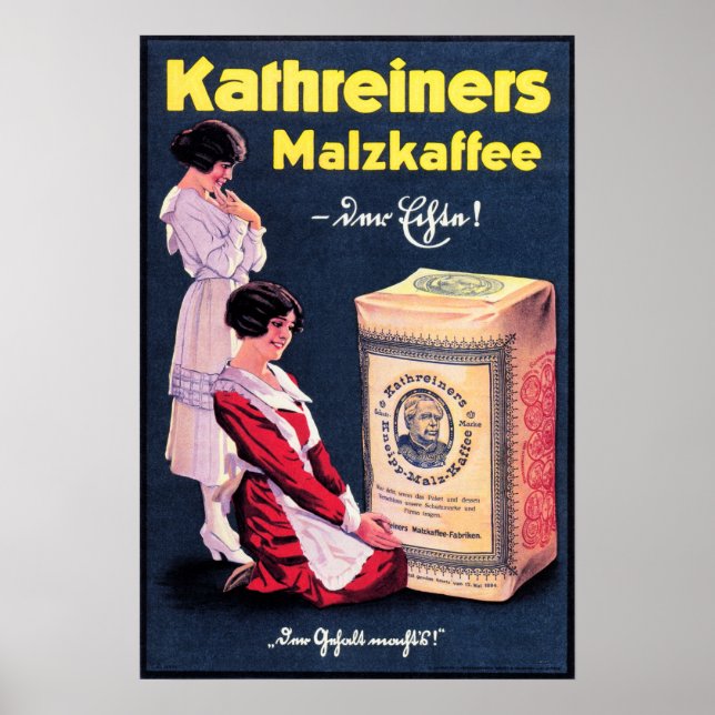 Poster KATHREINERS MALZKAFFEE Allemand Café en poudre Boi (Devant)